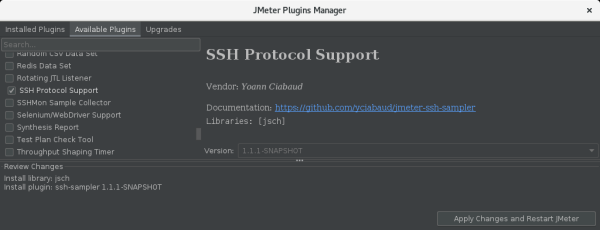 Plugins Manager - SSH Protocol Support